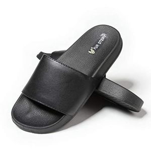 NWT - FURSTORY Black Slides -Size 6